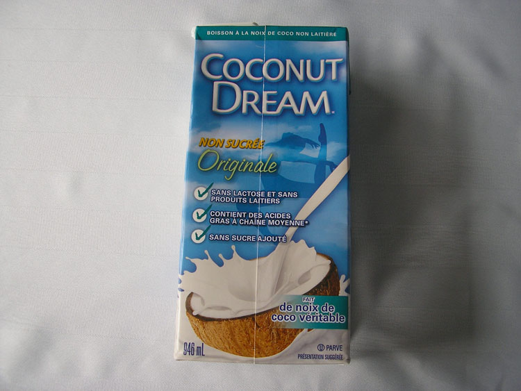 Boisson de coco non sucrée